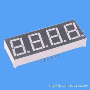 4-digit 0.56 Blue 7 Segment LED Clock Display with Long Lifespan, High-luminous Intensity Output